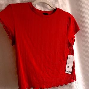 NWT UO Scalloped Scoop Neck Tee